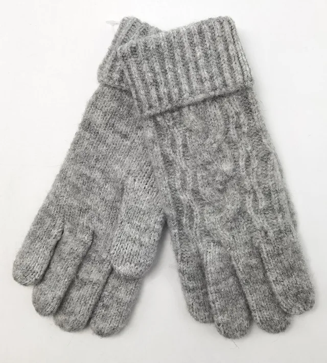 143855 Ladies Cable Knit Glove Supersoft Warm Cold Winter Glove and Scarf for Women