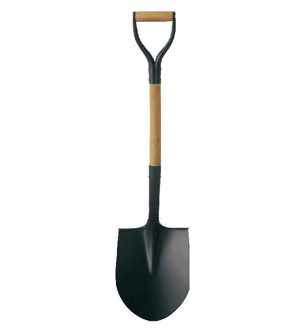 Round Mouth Steel Y Grip Hard Wood Handle Shovel