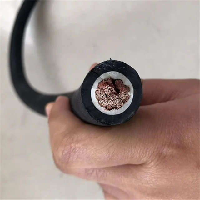 Flame retardant flex 35mm2 100v 2/0 4/0 welding copper electric power cable double insulated size 200 amp 300 amp 400 amp