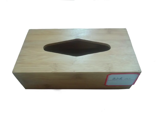 Natural Bamboo Tissue Dispenser Tissue Box Holder