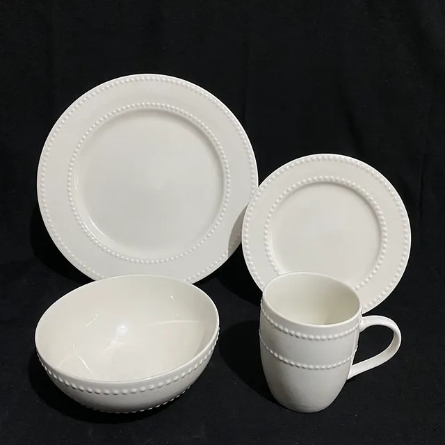 Embossed Porcelain Dinnerware