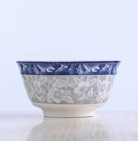 Blue and white in-glazed European bowl ceramic bowl