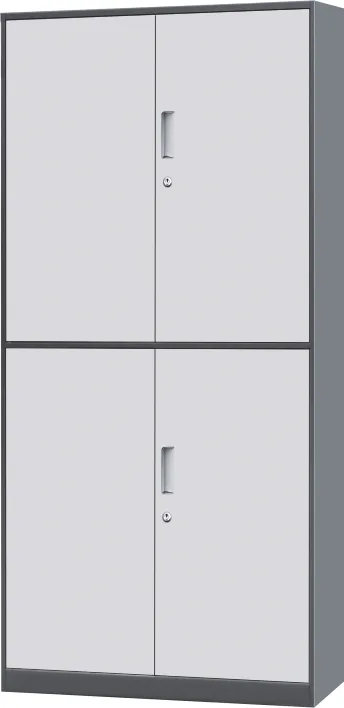 Slim frame 4 door office cupboard