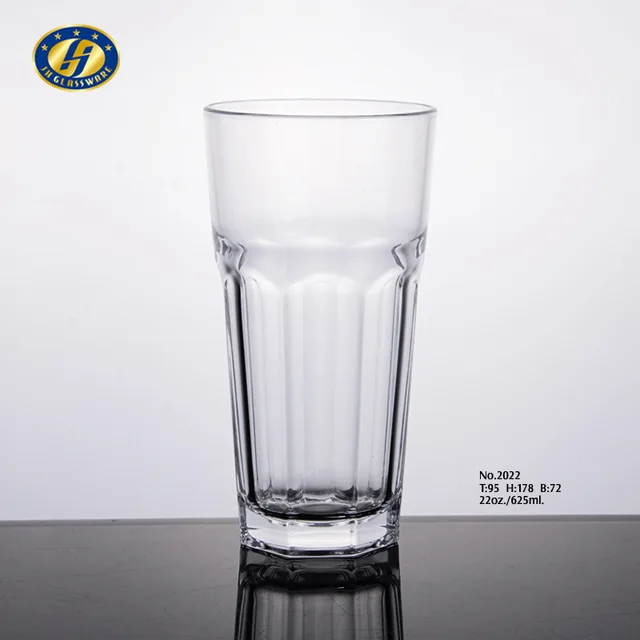 22oz Rock Style Glass Tumbler