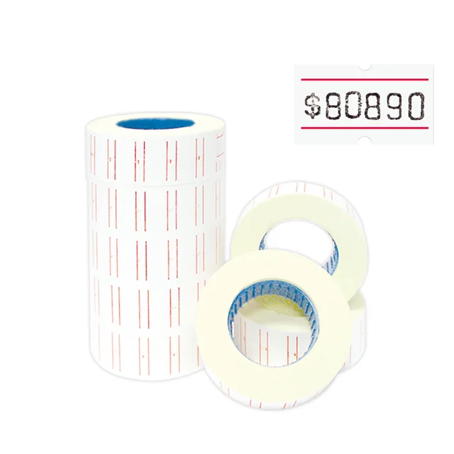 Price label sticky single printing 21x12mm 800 sheets roll