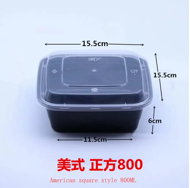 PP CONTAINER;FOOD CONTAINER;BENTO BOX;DELI CONTAINER ;DELI CUP，American Square basin ML800