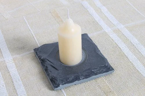 Slate Candle Holder