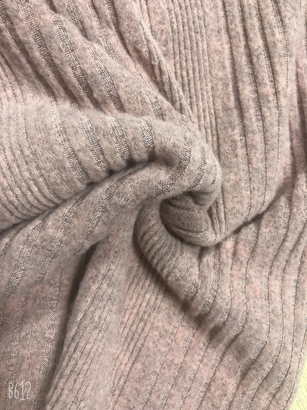Cashmere Rib Dyed With Brush