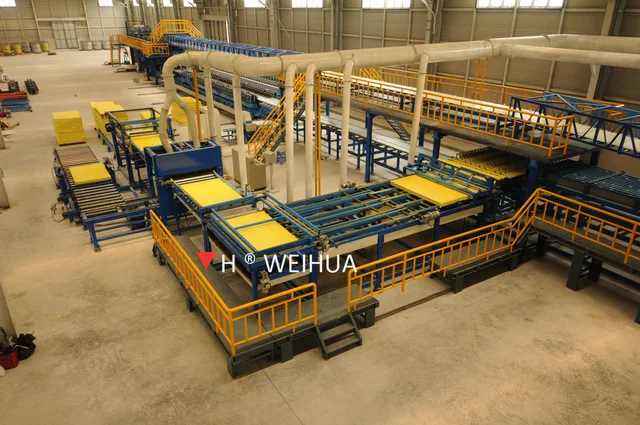 Rock wool sandwich panel production line