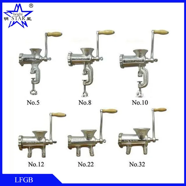 Manual meat grinder