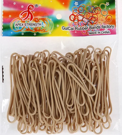 Dark beige color Rubber bands,Natural color rubber bands,#50X1.5 Flat shape Dark beige color rubber bands,Elastic,Office supplies rubber bands