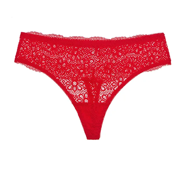 Plus size sexy women lace thong panties