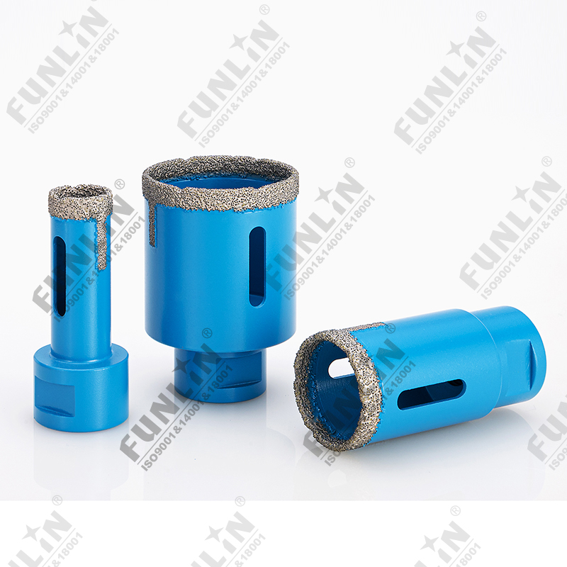 Dry Vacuum brazed diamond core drill