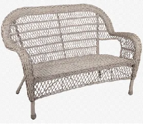 Wicker Settee
