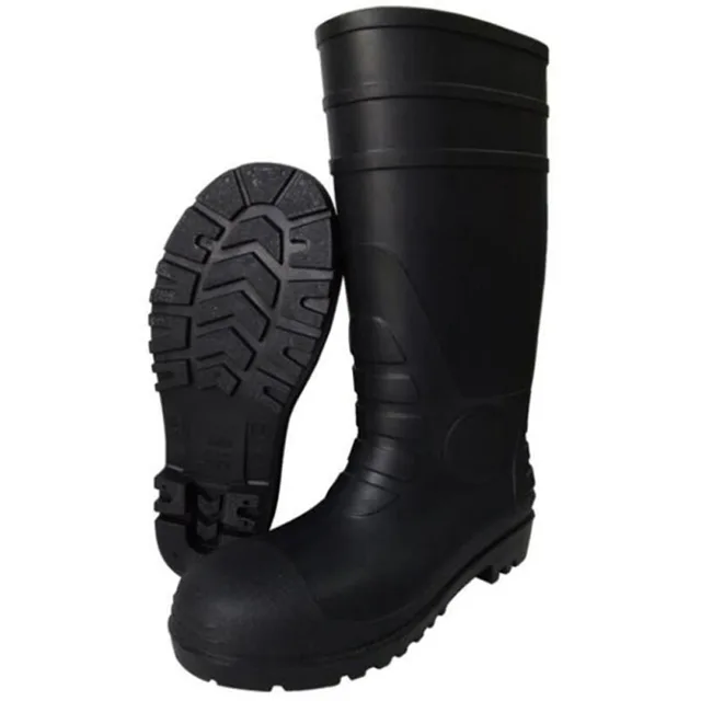 39cm High Safety PVC Boots with Steel Toe Cap & Steel Midsole