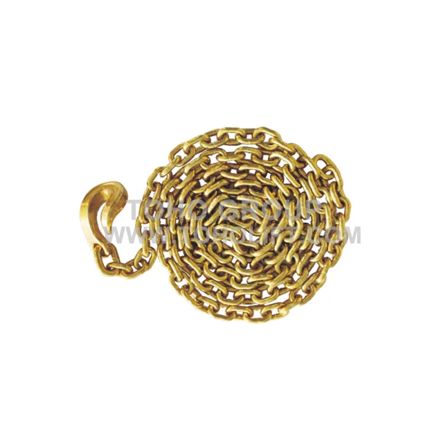 Golden Galvanized Chain Sling Golden Galvanized Chain Sling (G80/G70/G43) with Bent Hook on One End