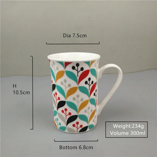 11oz new bone China decal coffee mug