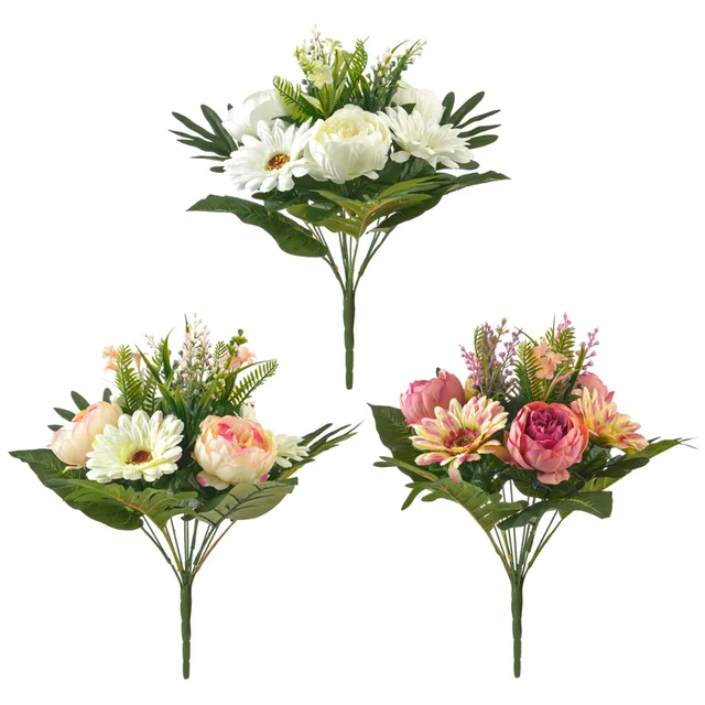 10127078 peony and mum bush X10 stems