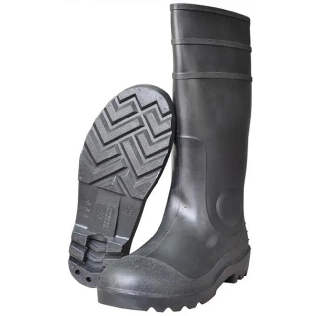 39cm High Safety PVC Boots with Steel Toe Cap & Steel Midsole