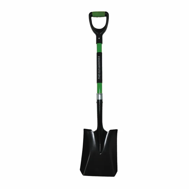 Firbglass handle square shovel