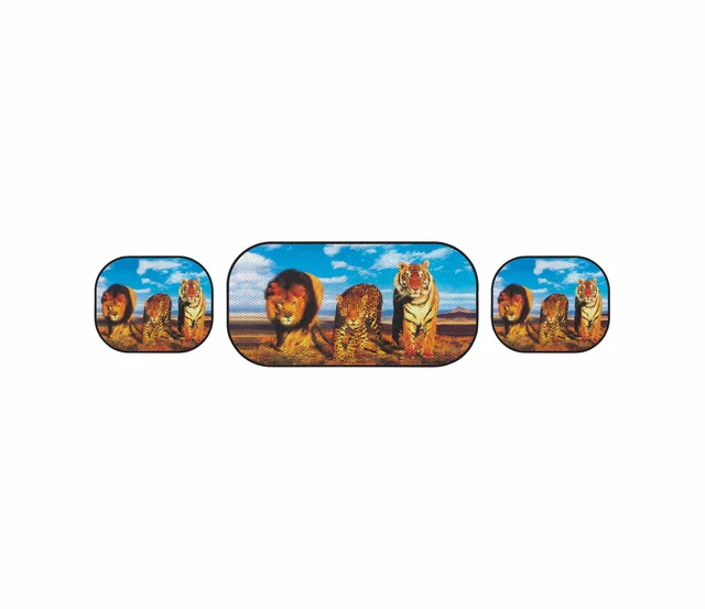 Best Selling Colorful Printing Animal Picture Foldable Rear Windshield Auto Sun Shade