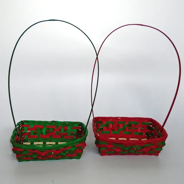 Xmas Bamboo Basket