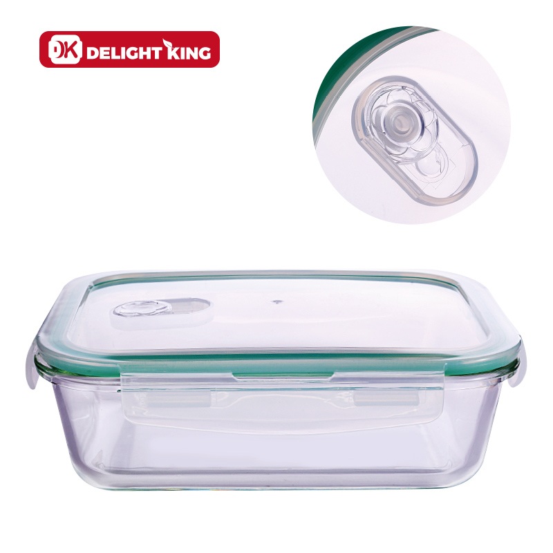 Glass food container
