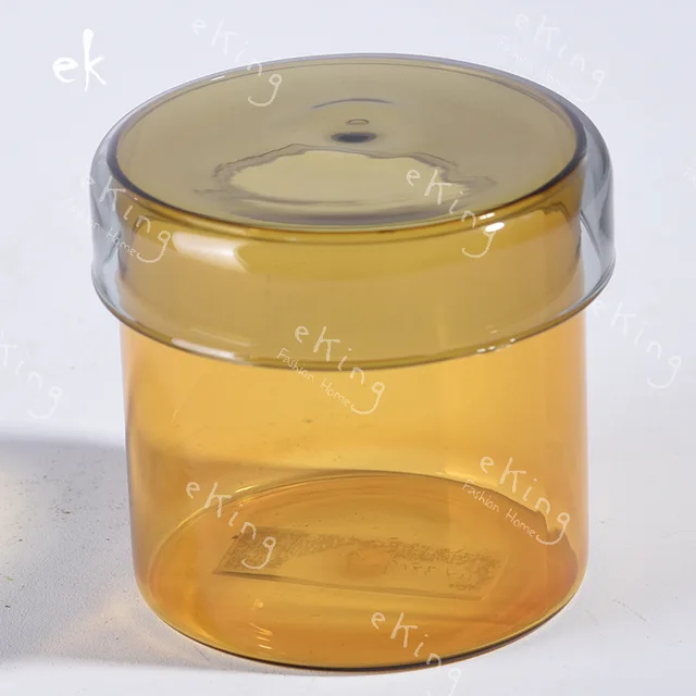 ##"Glass Terrarium EKING glass box handblown glassware nordic candy jar fashion home decor
