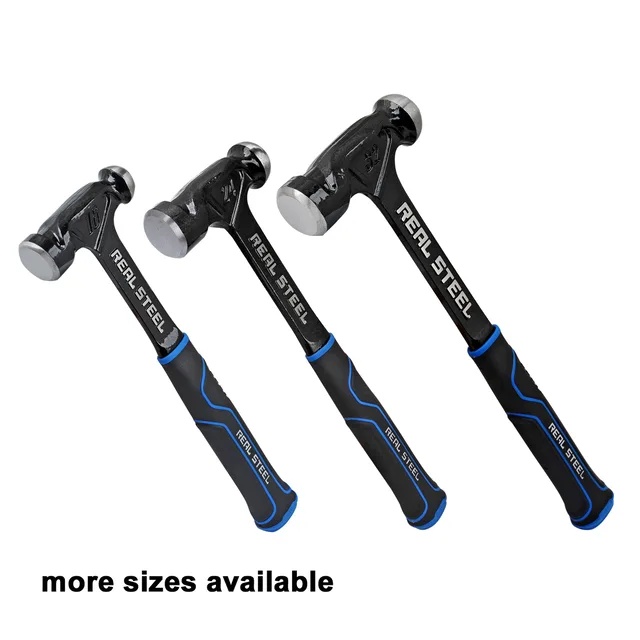 One piece steel ball pein hammer