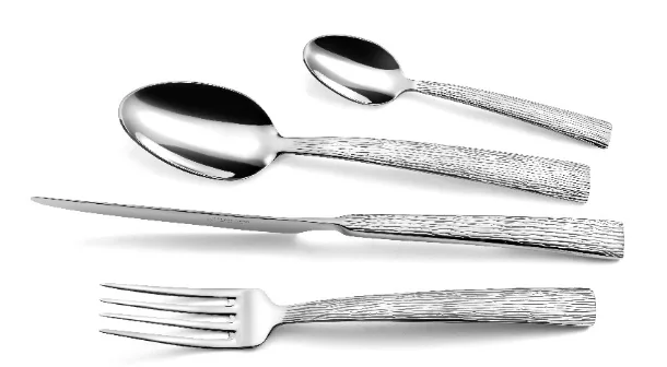 Stainless steel cutlery with unique design handle