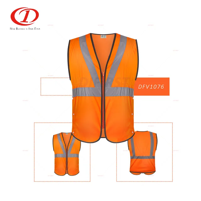 5 Point Breakaway Polyester Knitting High Visibility Safety Vest