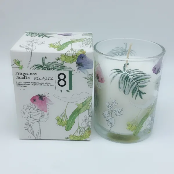 Home Wholesale Glass Jar Candle Soy Wax Luxury Scented Candles Gift