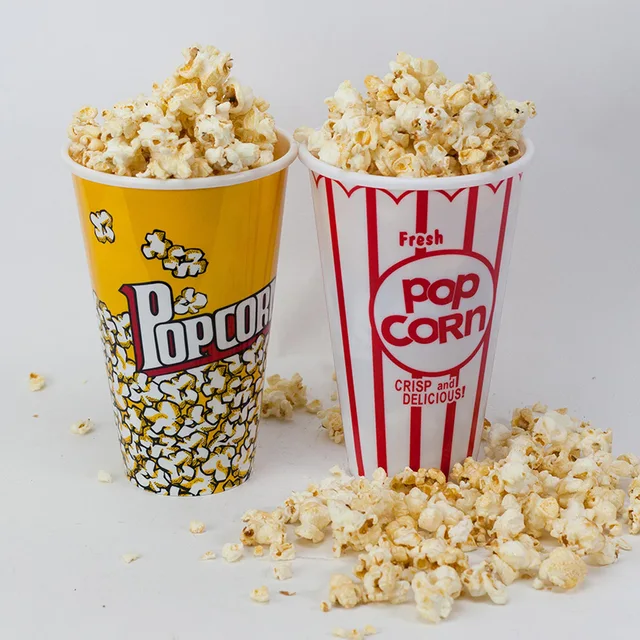 Plastic popcorn bucket