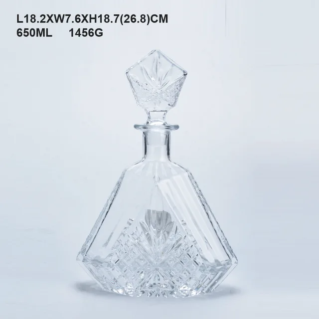Bar Craft Cut Glass Whisky and Brandy Decanter