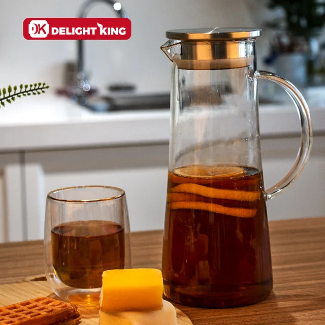 Glass water carafe standard glass coffee carafe glass pitcher dispenser
