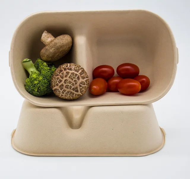Food grade biodegradable lunch box bento lunch case portable take away camping food container
