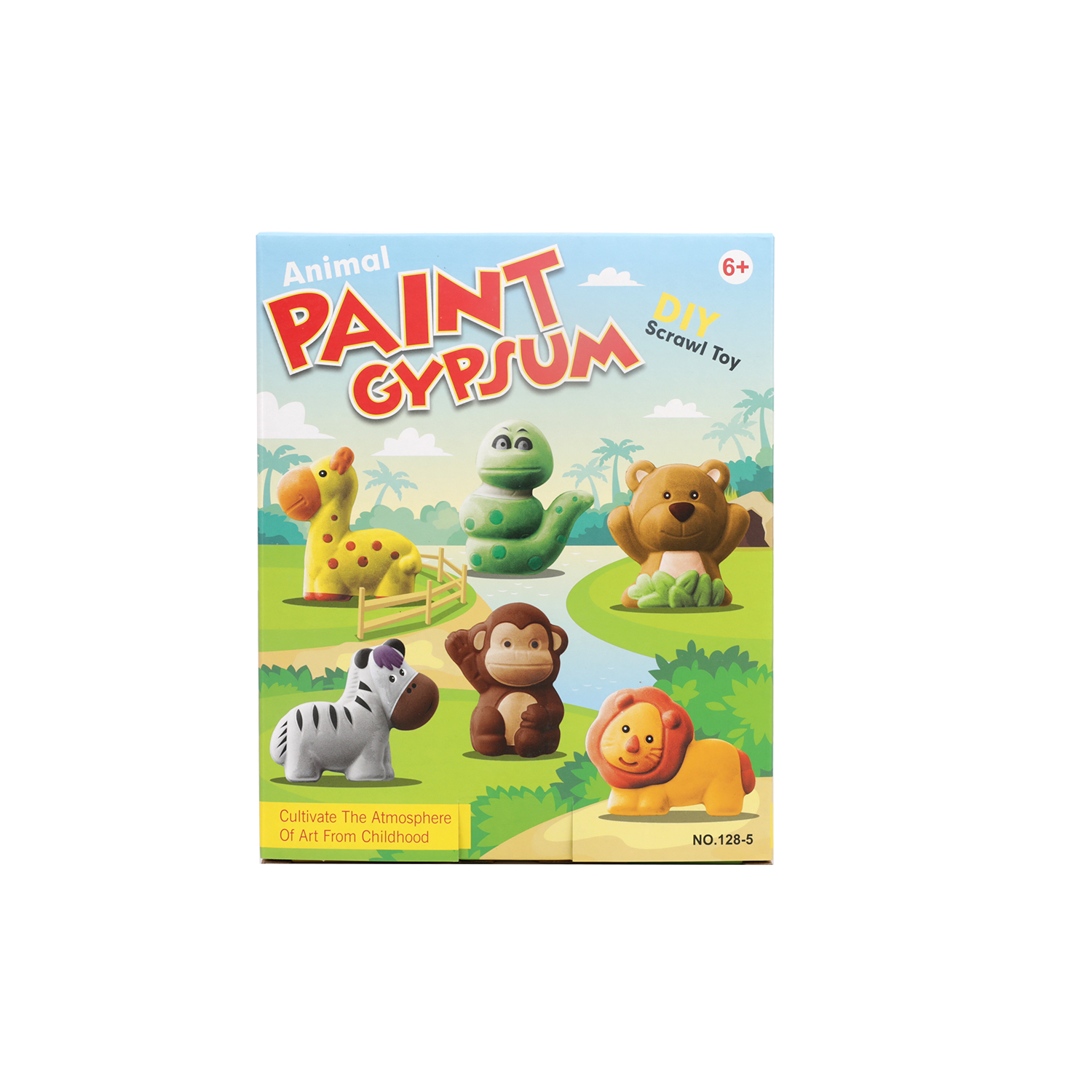 Animal Paint Gypsum DIY Scrawl Toy