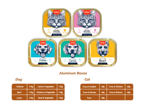 Dog/Cat Wet Food（Aluminum Boxes）