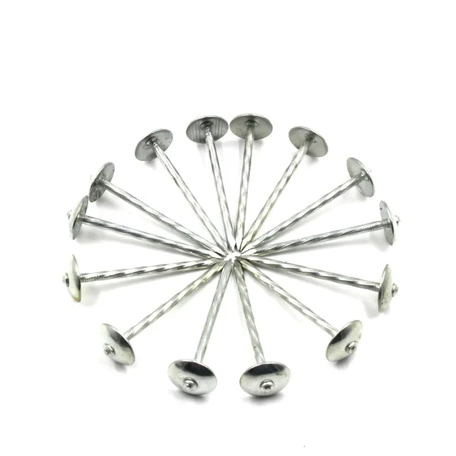 Plastic cap ring shank roofing nail