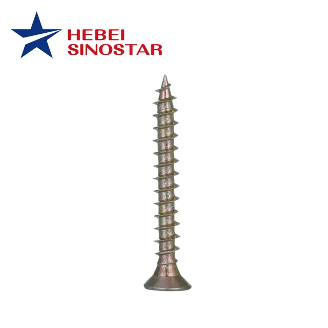 Yellow Zinc Chipboard Screw