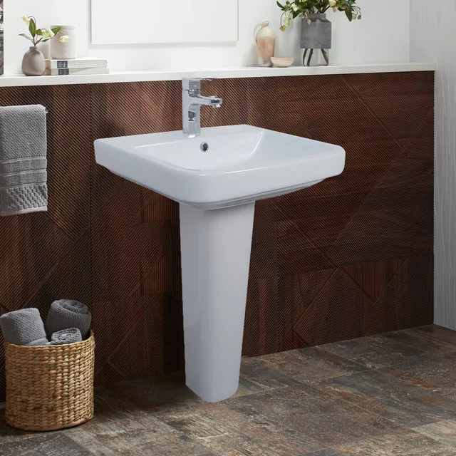 SUNRISE ceramic wash basin bathroom designer pedestal wash basin