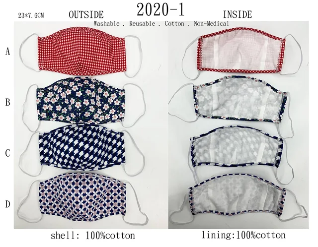 Cotton face mask for non-medical use