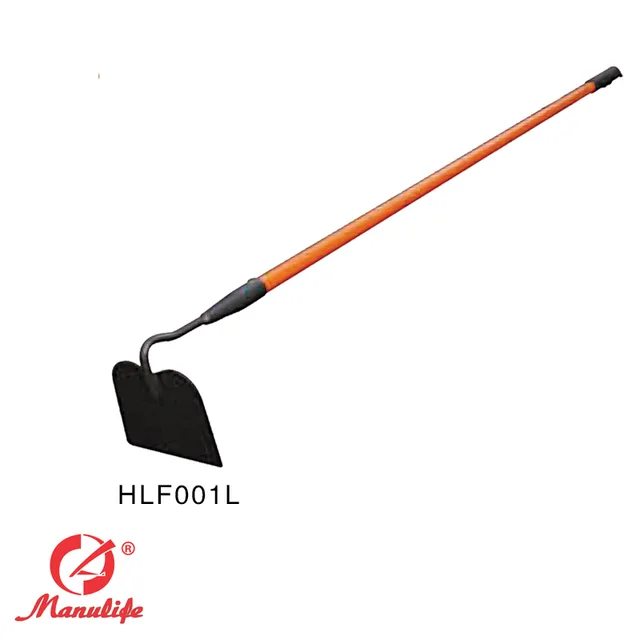 Garden hoe with fiberglass handle