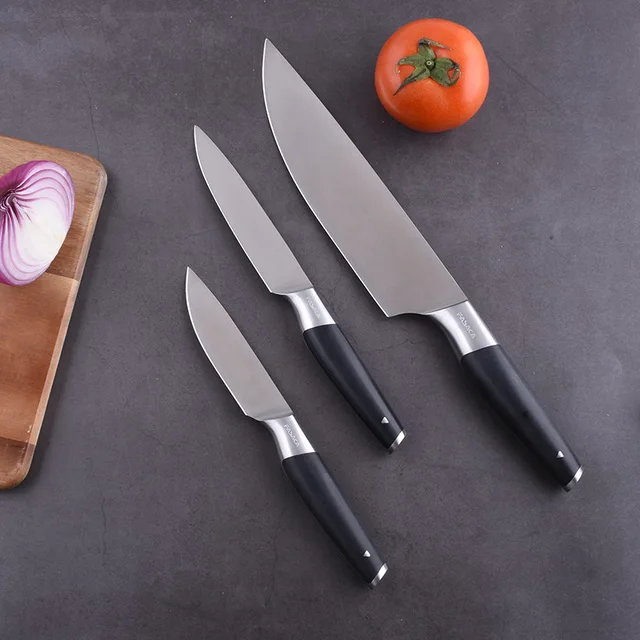 New Classic Kitchen Knives Set 3pcs Chef Knife Utility Knife Paring Knife