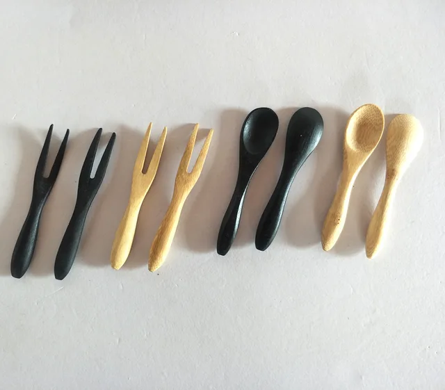 Bamboo mini fork/bamboo mini spoon