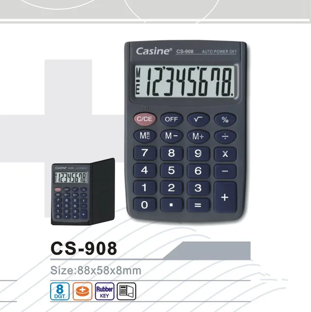 CS-908 - Casine_ handheld calculator pocket calculator