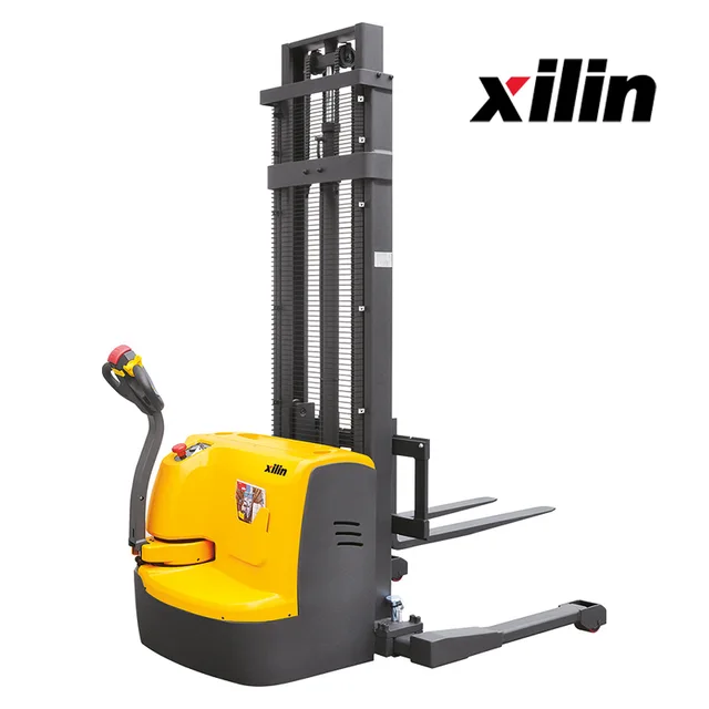 Electric Stacker With Straddle Legs
