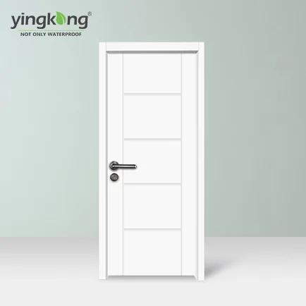 Waterproof interior door white wpc door designed by Chinese manufacturer