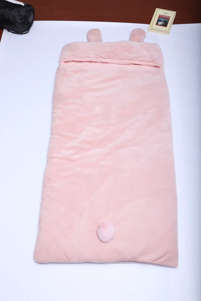 Short Plush Kids Sleeping Bag