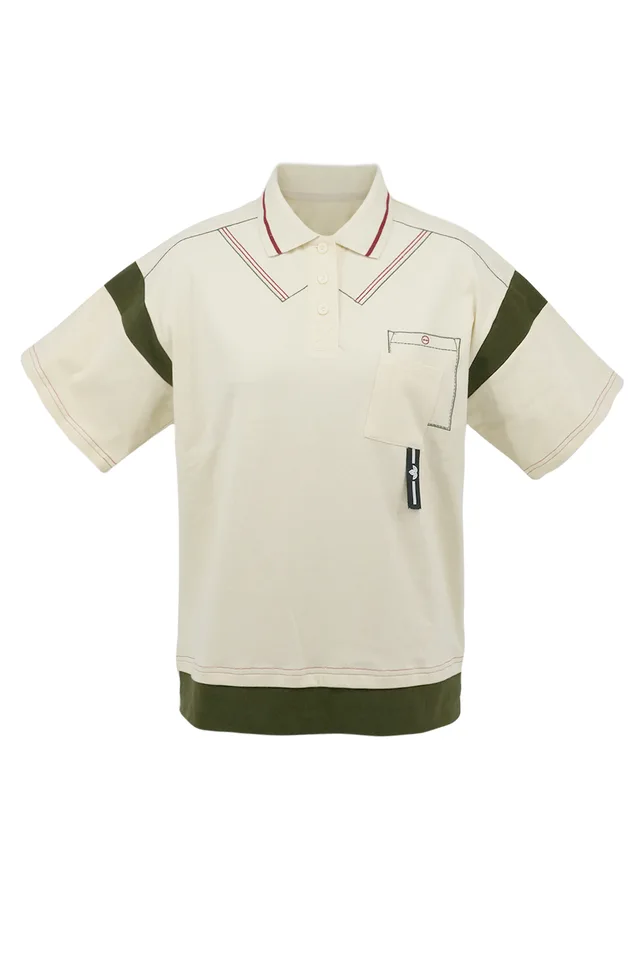 RISHIKENSH Stitching POLO